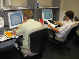 REU Students at Work